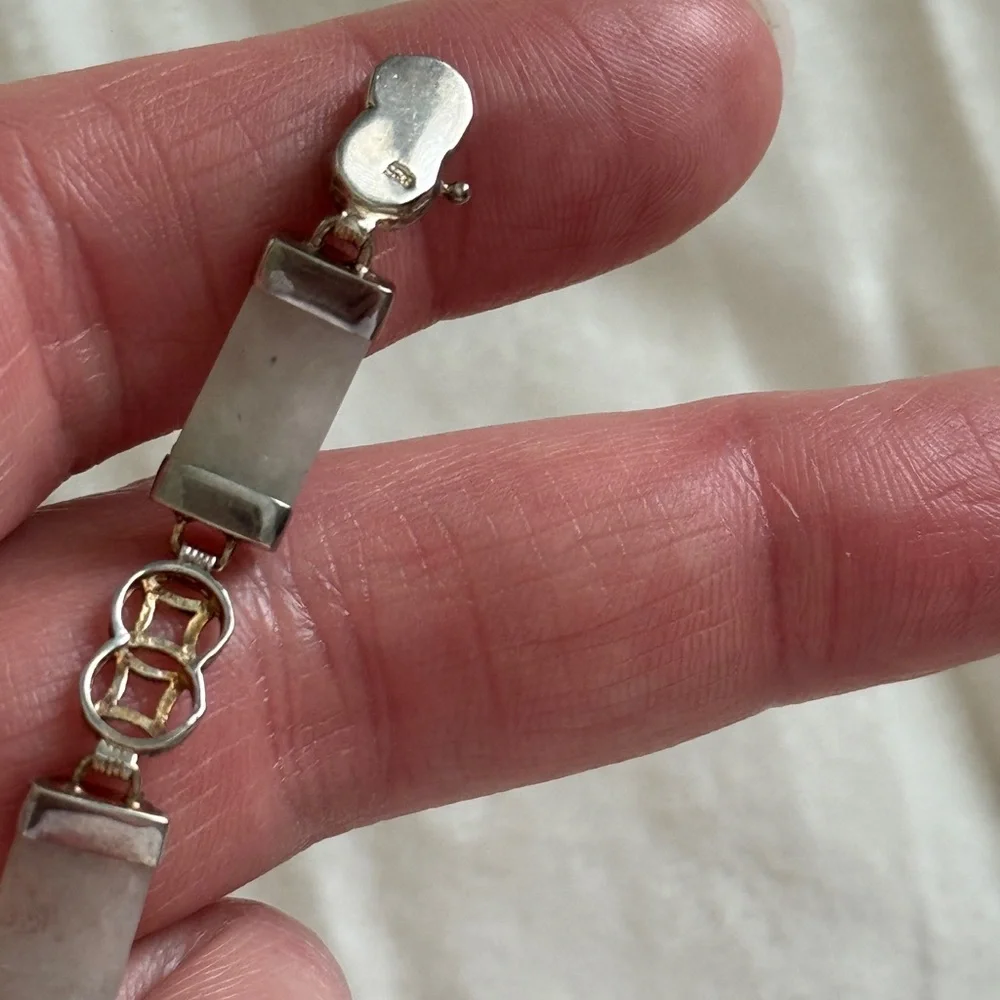 Vintage Jade Tennis Bracelet - Picture 12 of 12
